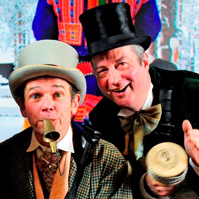 DICKENS MUSE muzikanten duo muziek akoestisch mobiel winter kerst