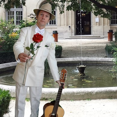 Valentijn muzikant bruiloft stijlvol